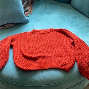 tobi reddish / orange sweater size small🍊❤️
